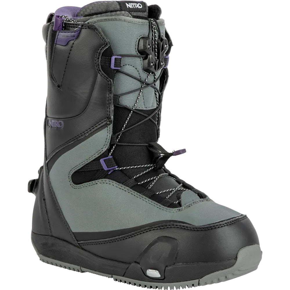 green nitro snowboard boots Women's snowboard boots NITRO CAVE TLS STEP ON – Evelostore
