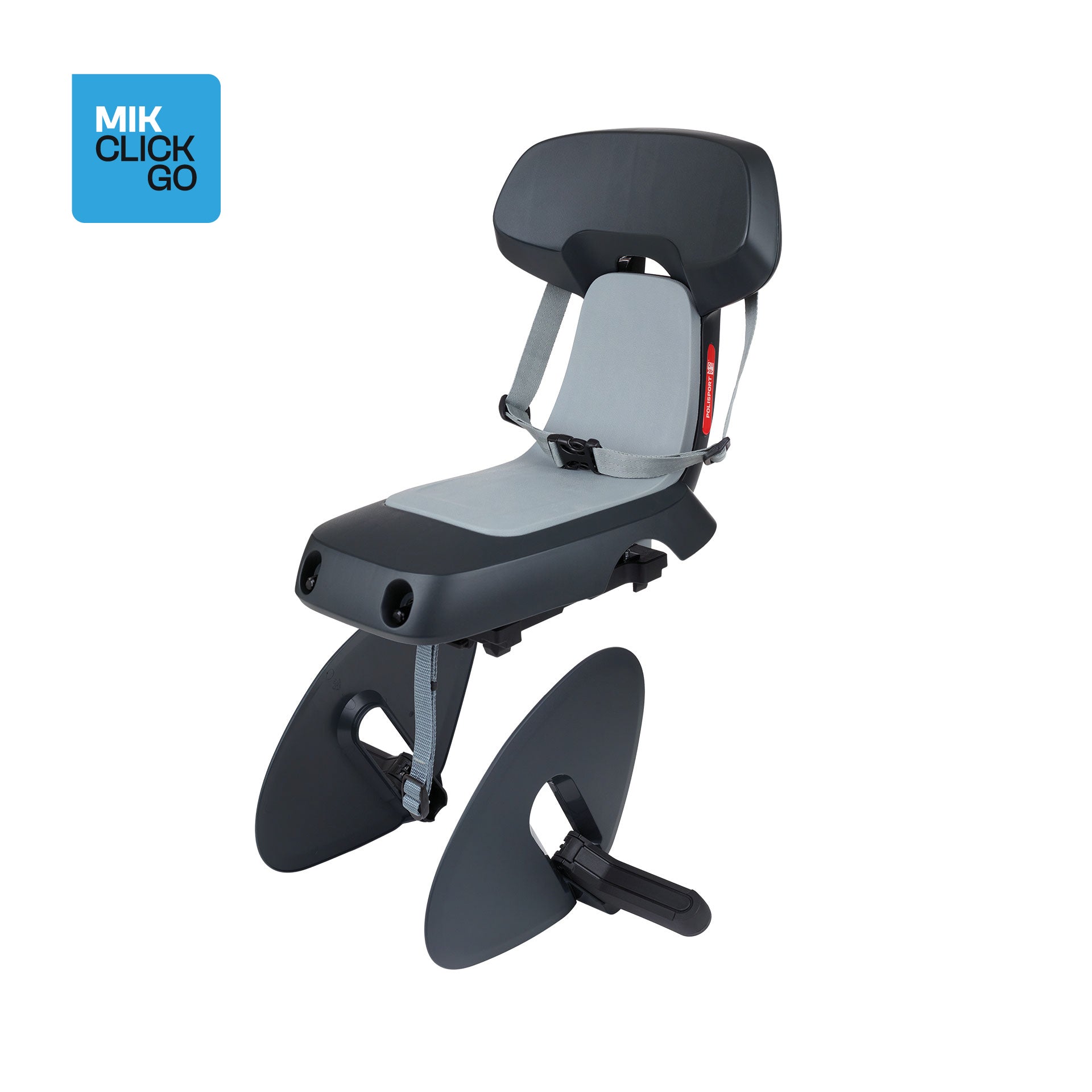 POLISPORT Guppy Junior MIK‑HD – Kinderfahrradsitz für Gepäckträger – Evelostore