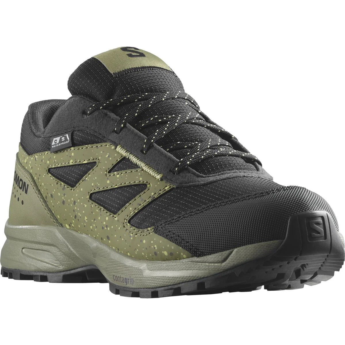 Salomon Outway CSWP J Waterproof Kids Hiking Shoes – Grey – Evelostore