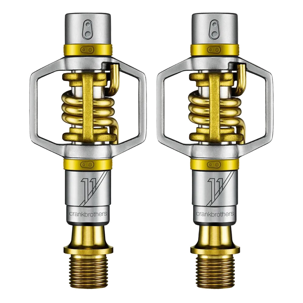 crankbrothers eggbeater 11 pedal Titanium Pedals Herrenfahrrad mit Zubehör cast steel bodies and Fuzz-a-Tron Pedal Kit (Standard Länge:60 cm