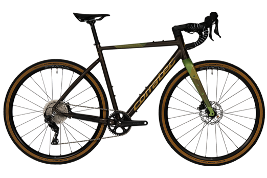 CORRATEC ALLROAD A1 gravel bicycle - brown/green 2024
