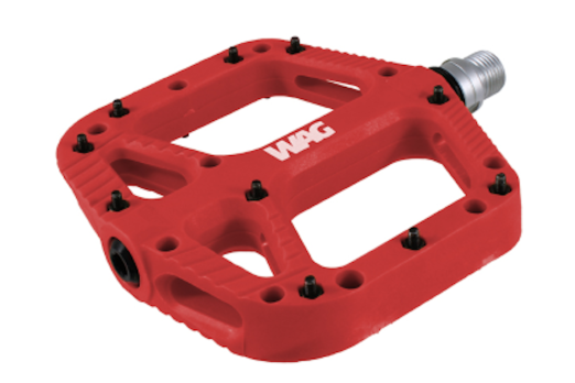 WAG FLAT pedals - red