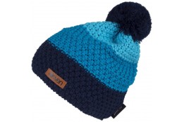ELEVEN knitted beanie POM blue