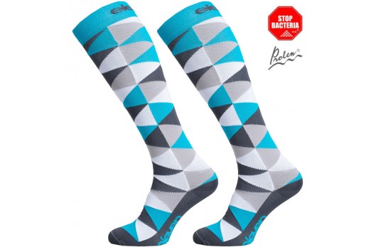 ELEVEN knee compression socks TRIANGLE blue