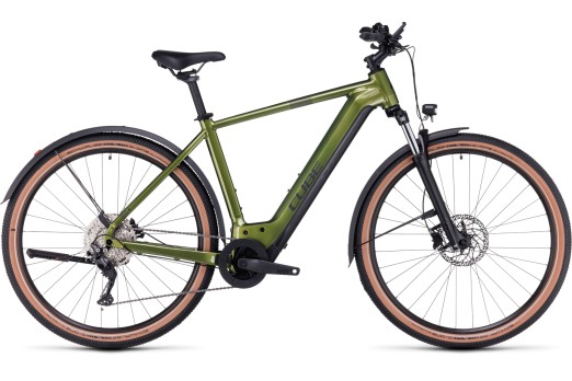 CUBE NURIDE HYBRID PRO 750 ALLROAD elektro velosipēds - shinymoss/black - 2023