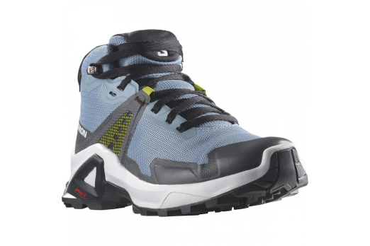 SALOMON X RAISE MID GTX J hiking footwear - light blue/grey/white