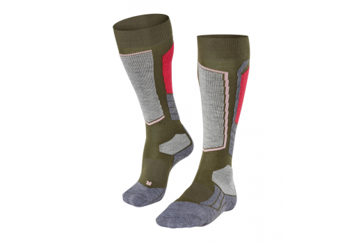FALKE SK2 WOMEN socks - green/grey/pink