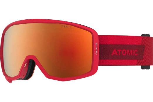 ATOMIC COUNT JR SPHERICAL W/RED FLASH C2 goggles - red