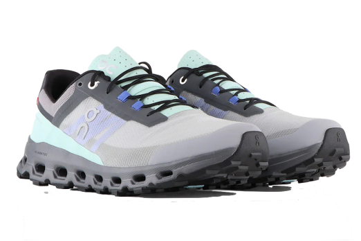 ON CLOUDVISTA trail running shoes - grey/turquoise