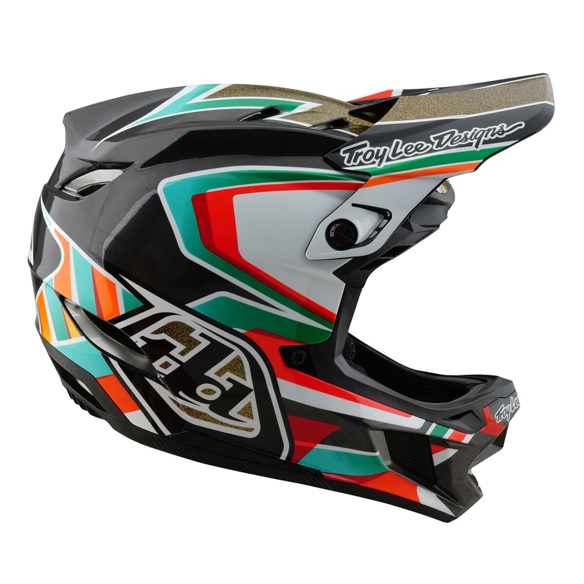 TROY LEE DESIGNS Cadres de Casque D4 Carbon MIPS - Noir/Or, 13926200