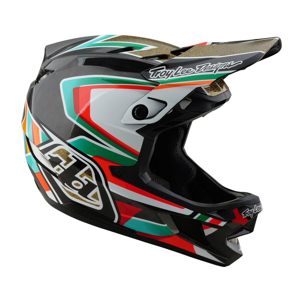 TROY LEE DESIGNS Cadres de Casque D4 Carbon MIPS - Noir/Or, 13926200