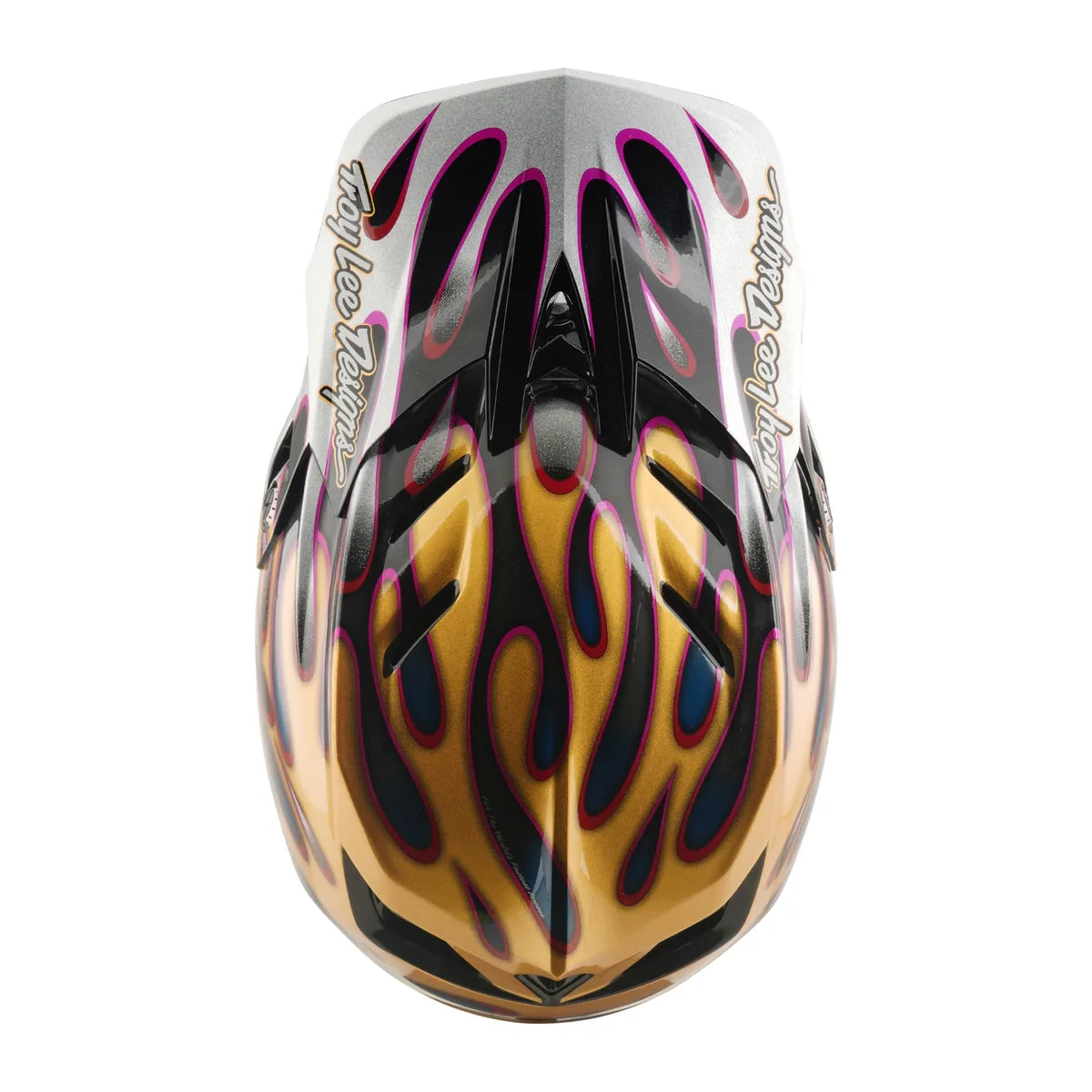 Casco TROY LEE DESIGNS D4 Carbon MIPS - Overspray - Oro/Negro, 13903000