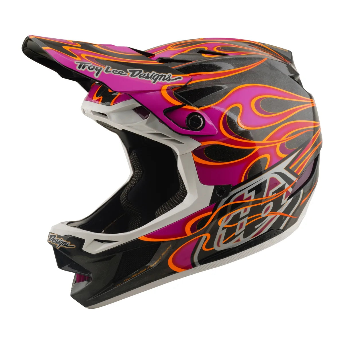 Casque TROY LEE DESIGNS D4 Carbon MIPS Torched - Carbone/Magenta, 13921201