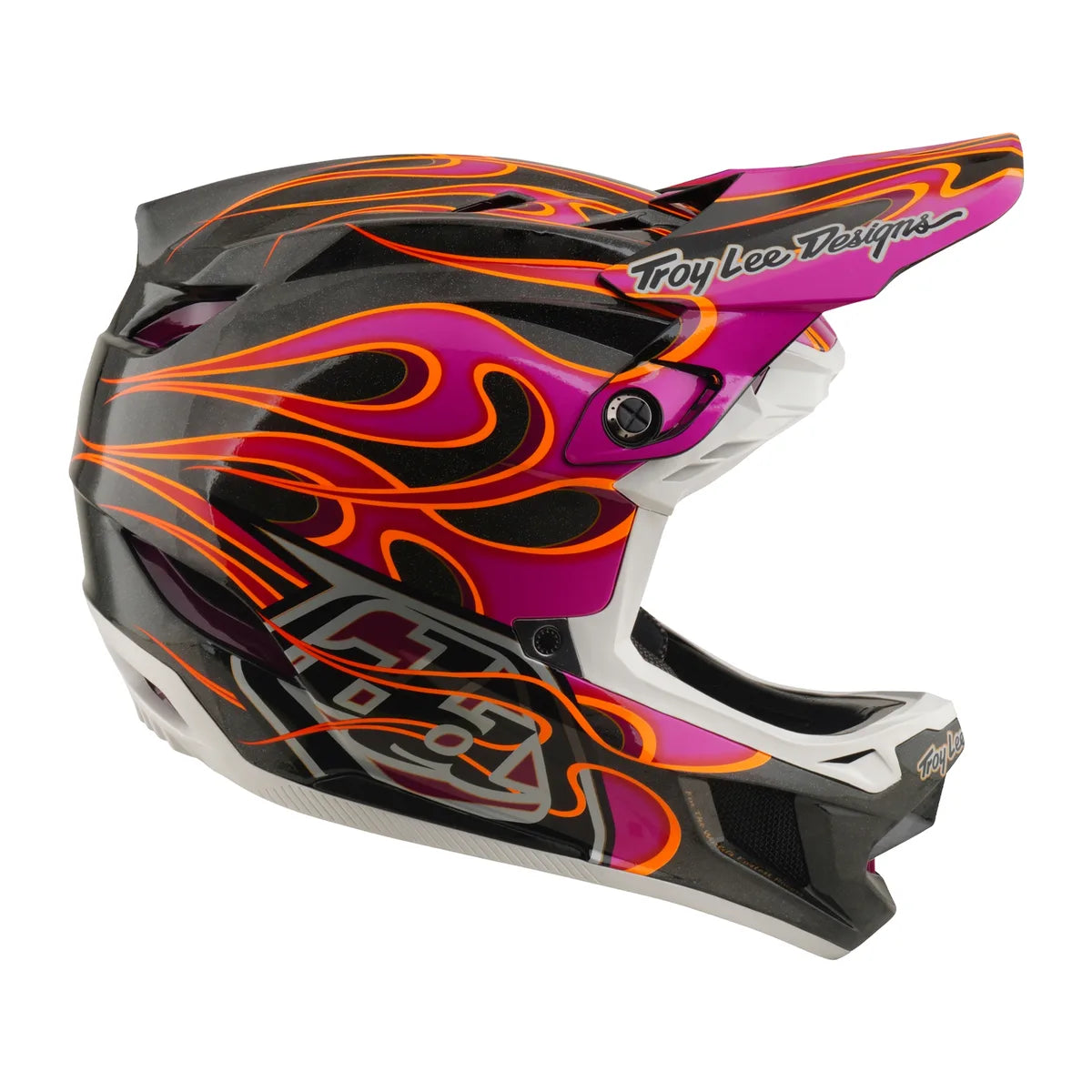 Casque TROY LEE DESIGNS D4 Carbon MIPS Torched - Carbone/Magenta, 13921201