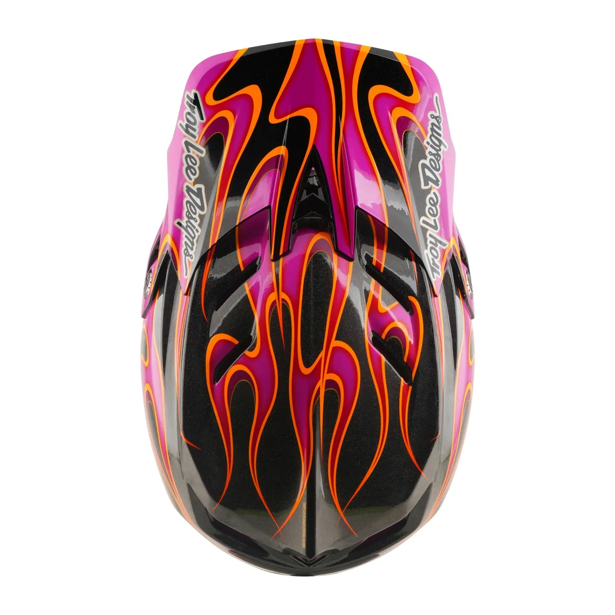 TROY LEE DESIGNS D4 Carbon MIPS Torched Helmet - Carbon/Magenta, 13921201