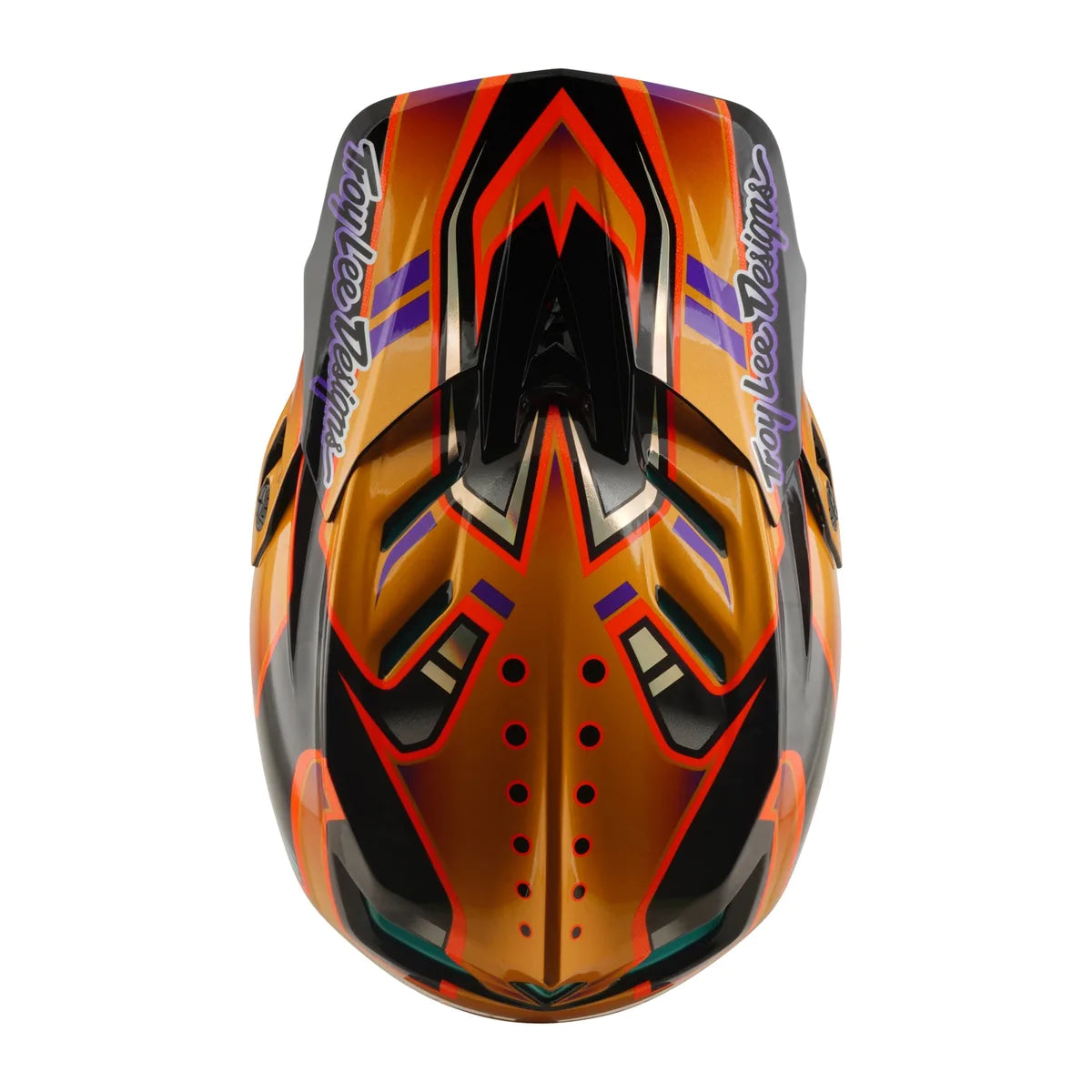 TROY LEE DESIGNS D4 Carbon MIPS Helm - Crest Gold, 13901700