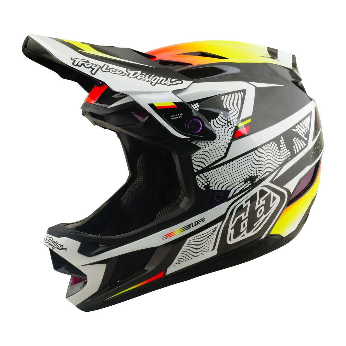 TROY LEE DESIGNS D4 Carbon MIPS šalmas – Juodas su pamušalu, 13902500