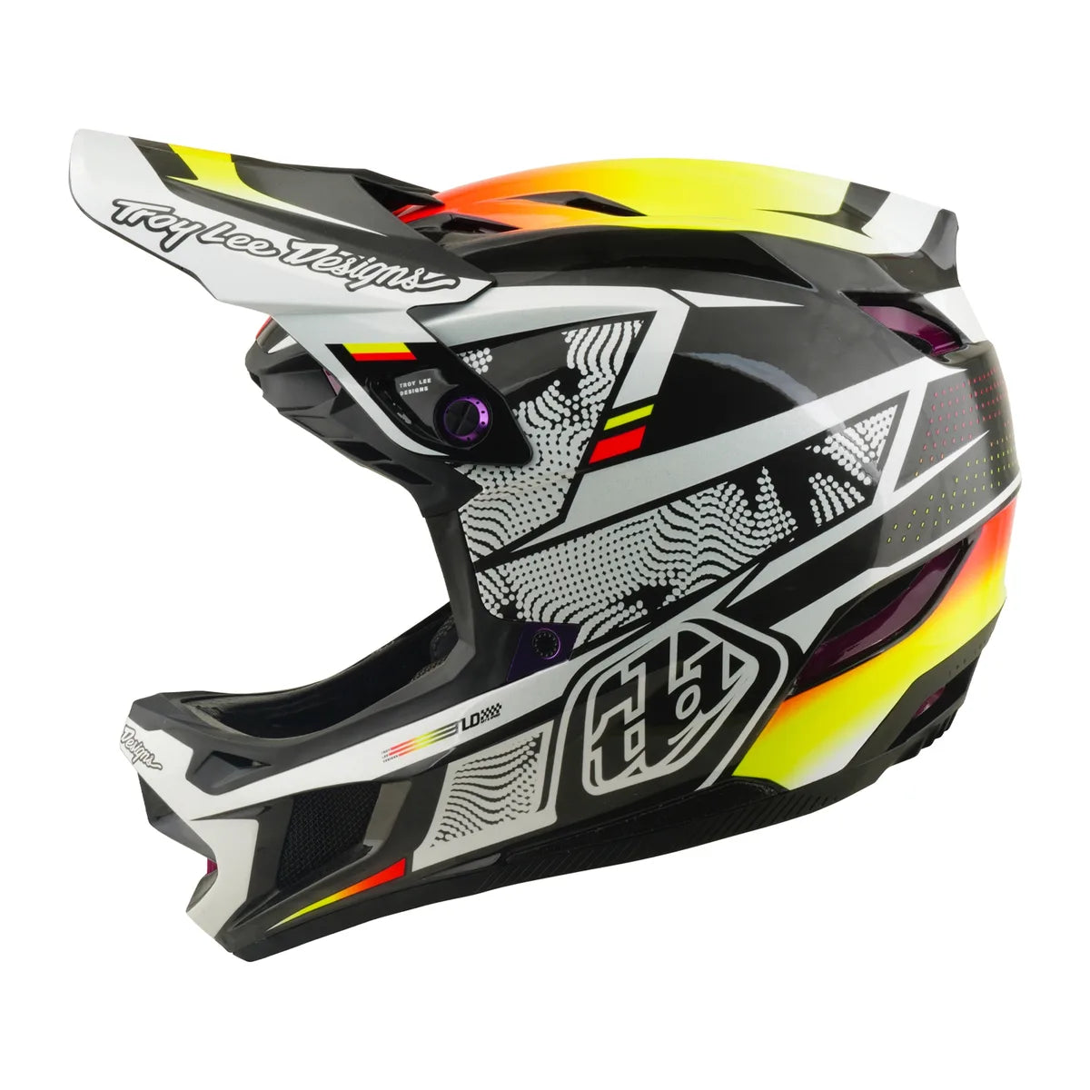 TROY LEE DESIGNS D4 Carbon MIPS šalmas – Juodas su pamušalu, 13902500