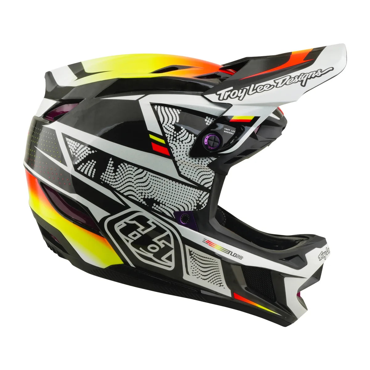 TROY LEE DESIGNS D4 Carbon MIPS šalmas – Juodas su pamušalu, 13902500