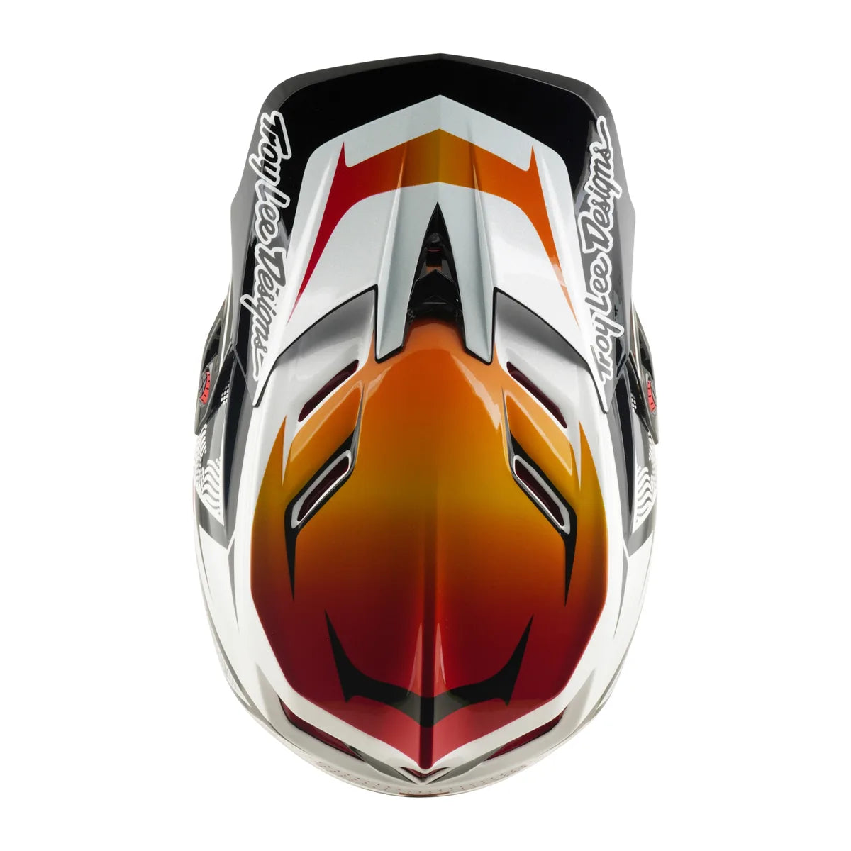 TROY LEE DESIGNS D4 Komposiit MIPS Kiiver - Lined Up Valge, 14002500