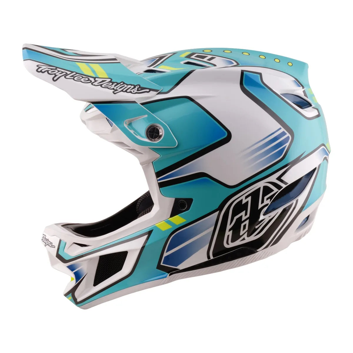 Casque composite TROY LEE DESIGNS D4 MIPS - Crest Real Teal, 14001700