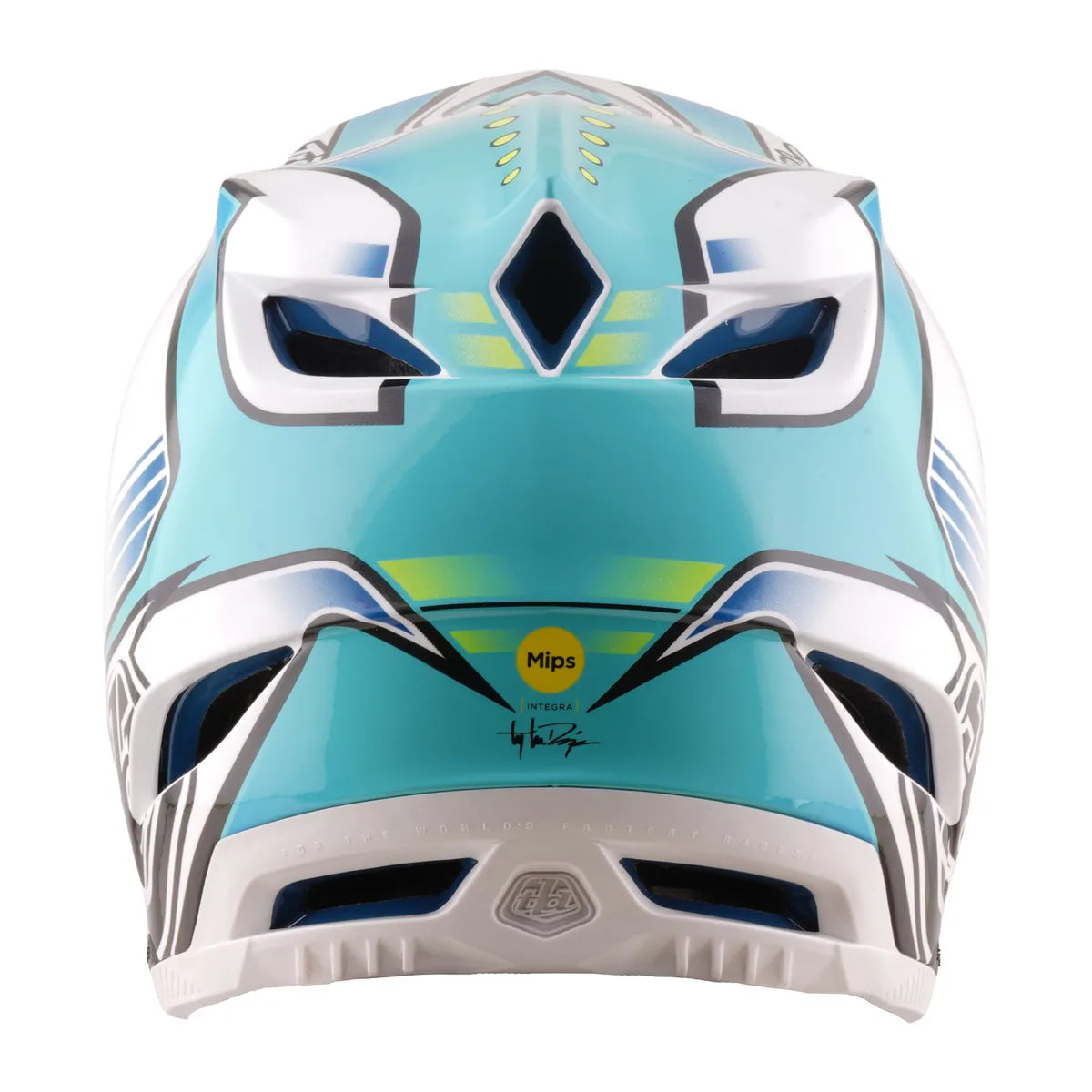 Casque composite TROY LEE DESIGNS D4 MIPS - Crest Real Teal, 14001700