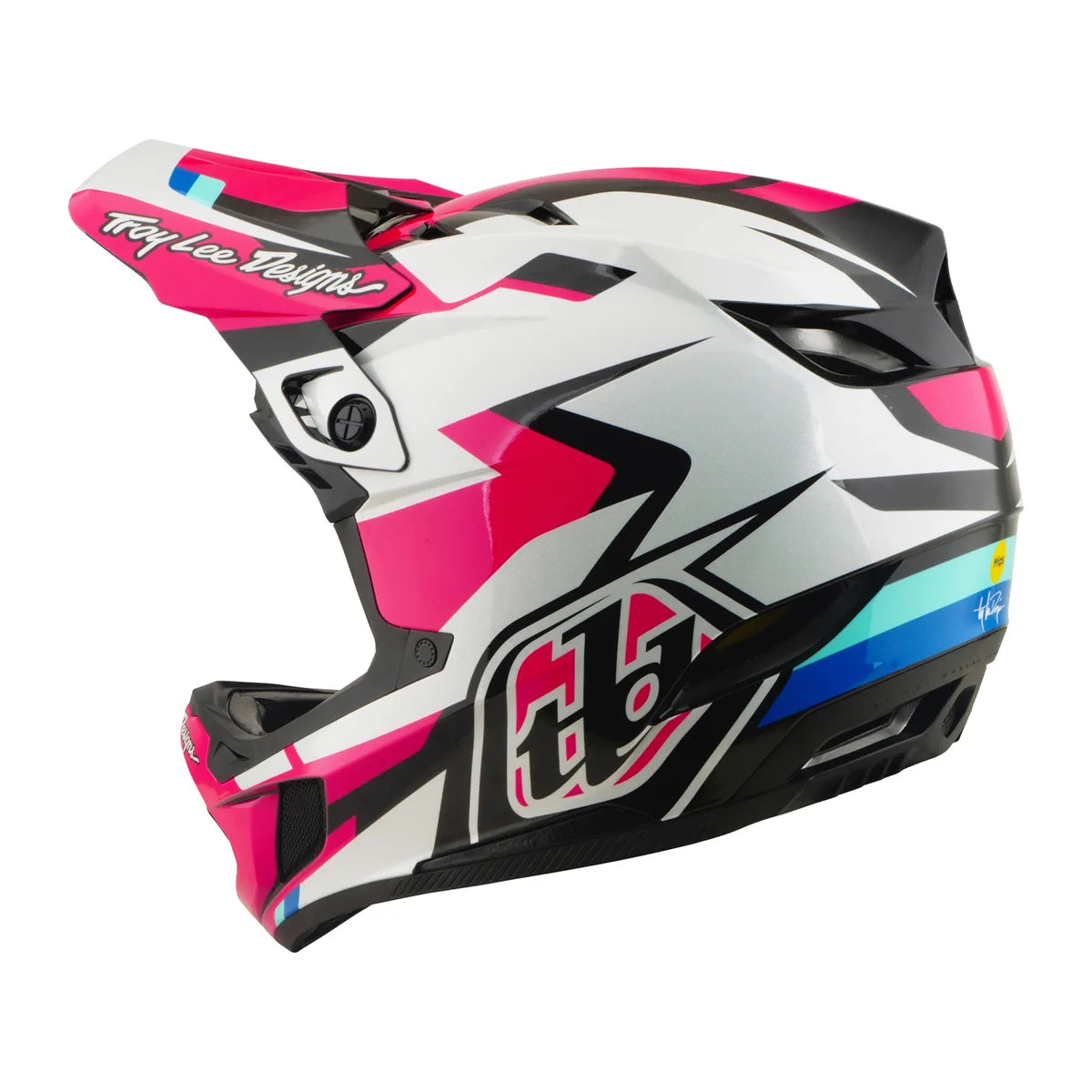 Casque TROY LEE DESIGNS D4 Polyacrylite MIPS - Roamer Magenta, 17404301