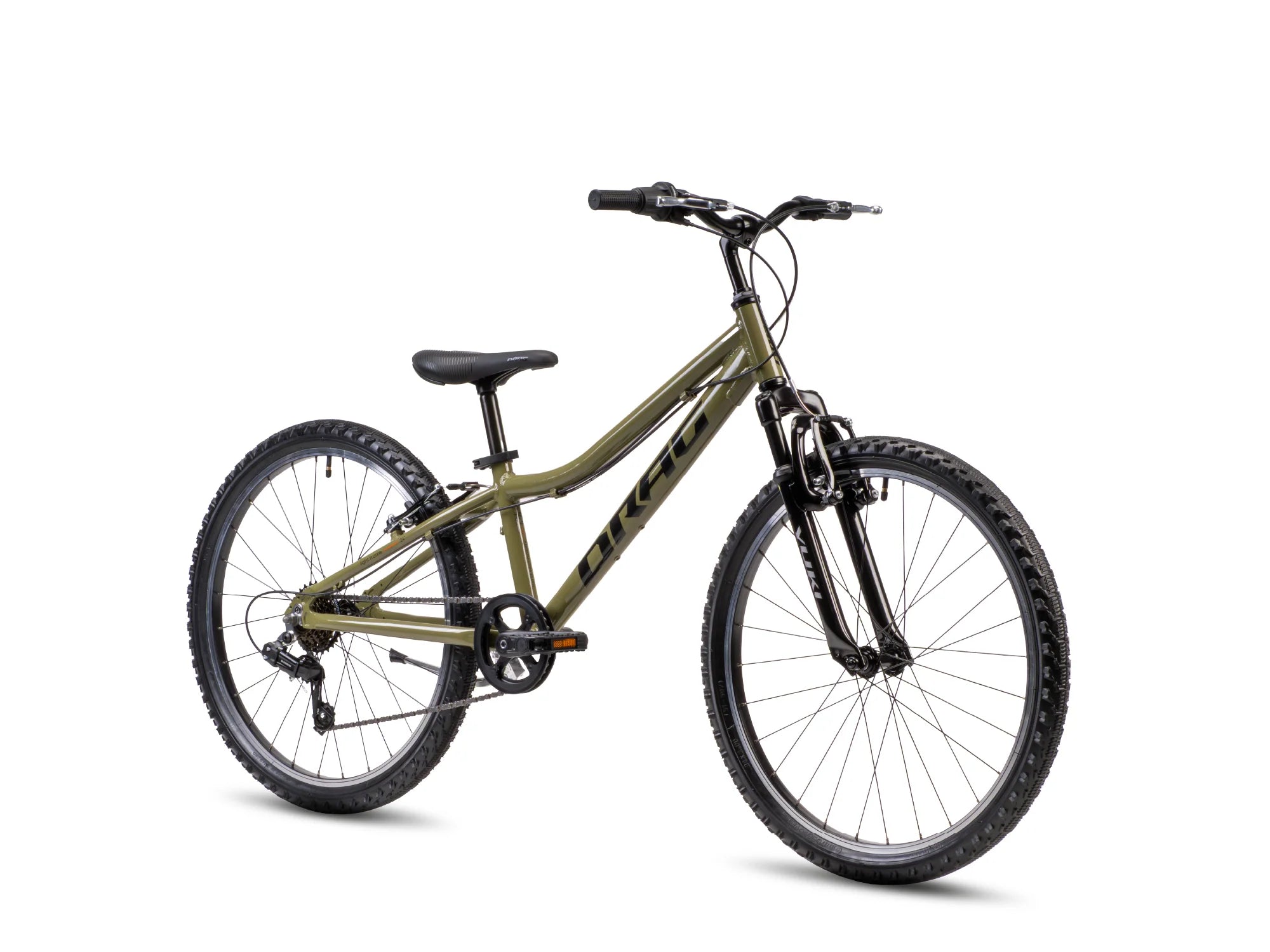 DRAG YUKI 24 vaikų dviratis – žalia/juoda