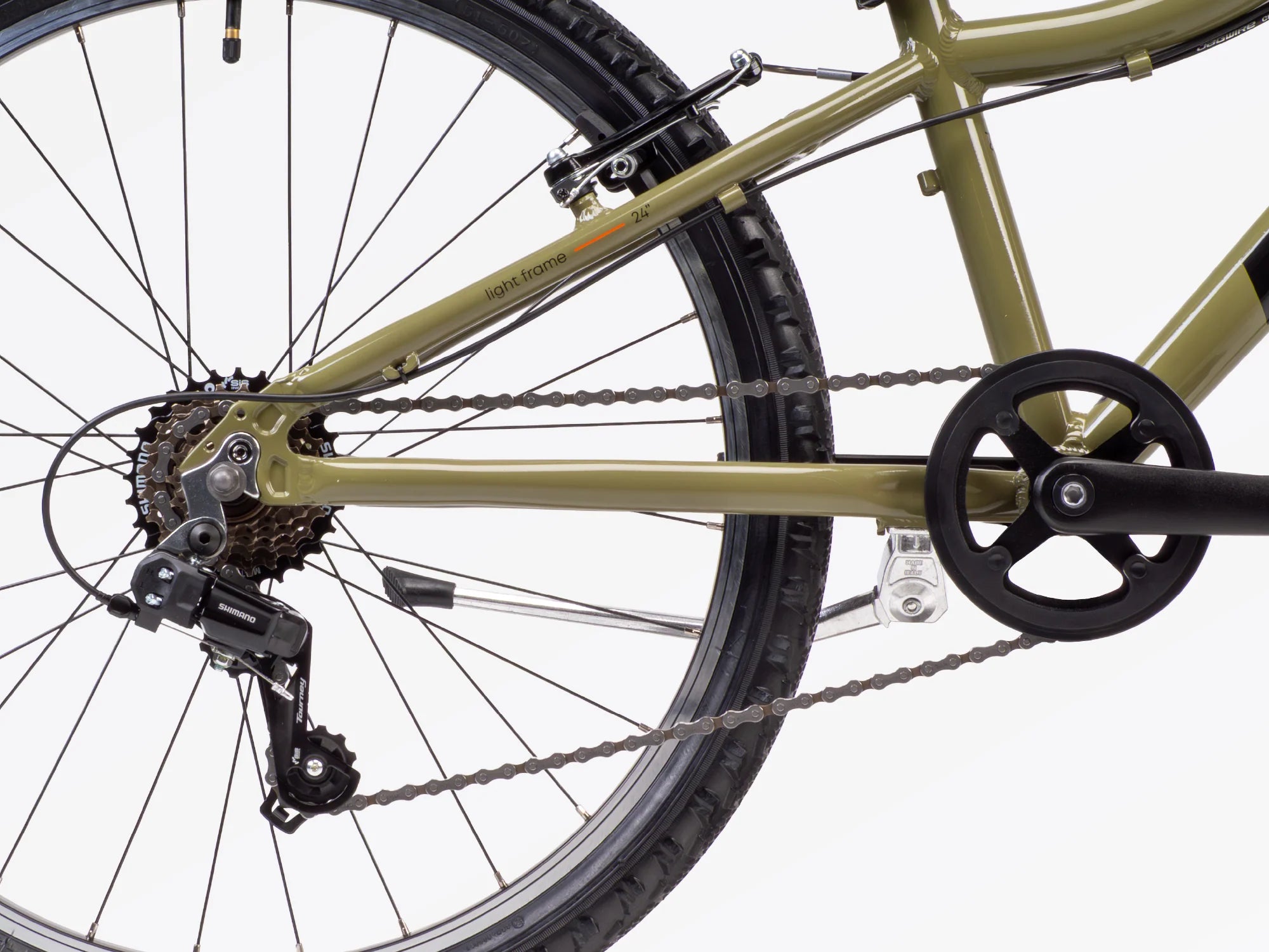 DRAG YUKI 24 vaikų dviratis – žalia/juoda