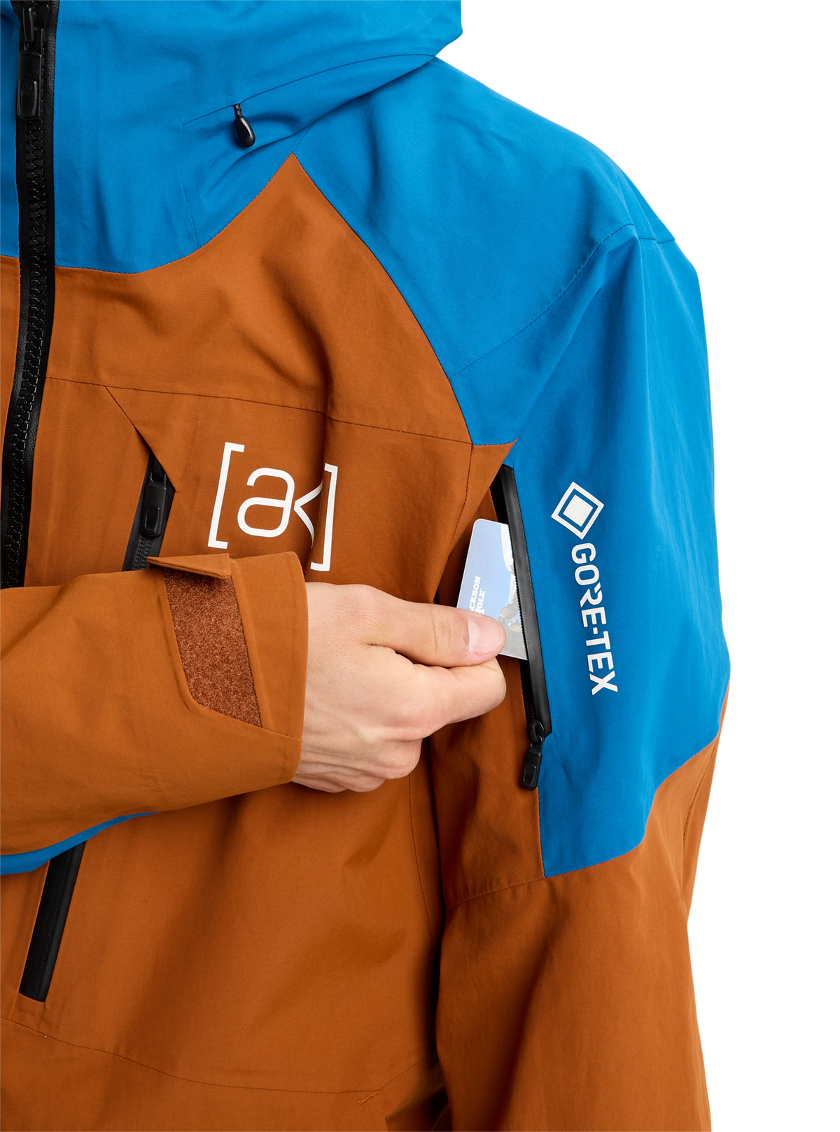 BURTON [ak] CYCLIC GORE-TEX 2L Men's Jacket - Chestnut Brown / Blue Teal