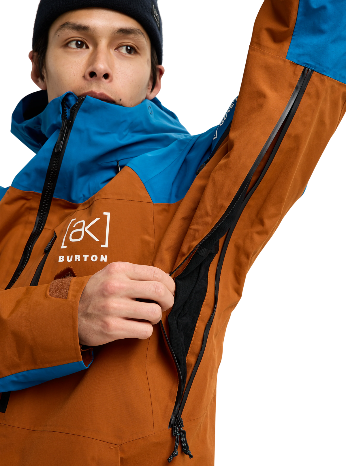 BURTON [ak] CYCLIC GORE-TEX 2L Men's Jacket - Chestnut Brown / Blue Teal