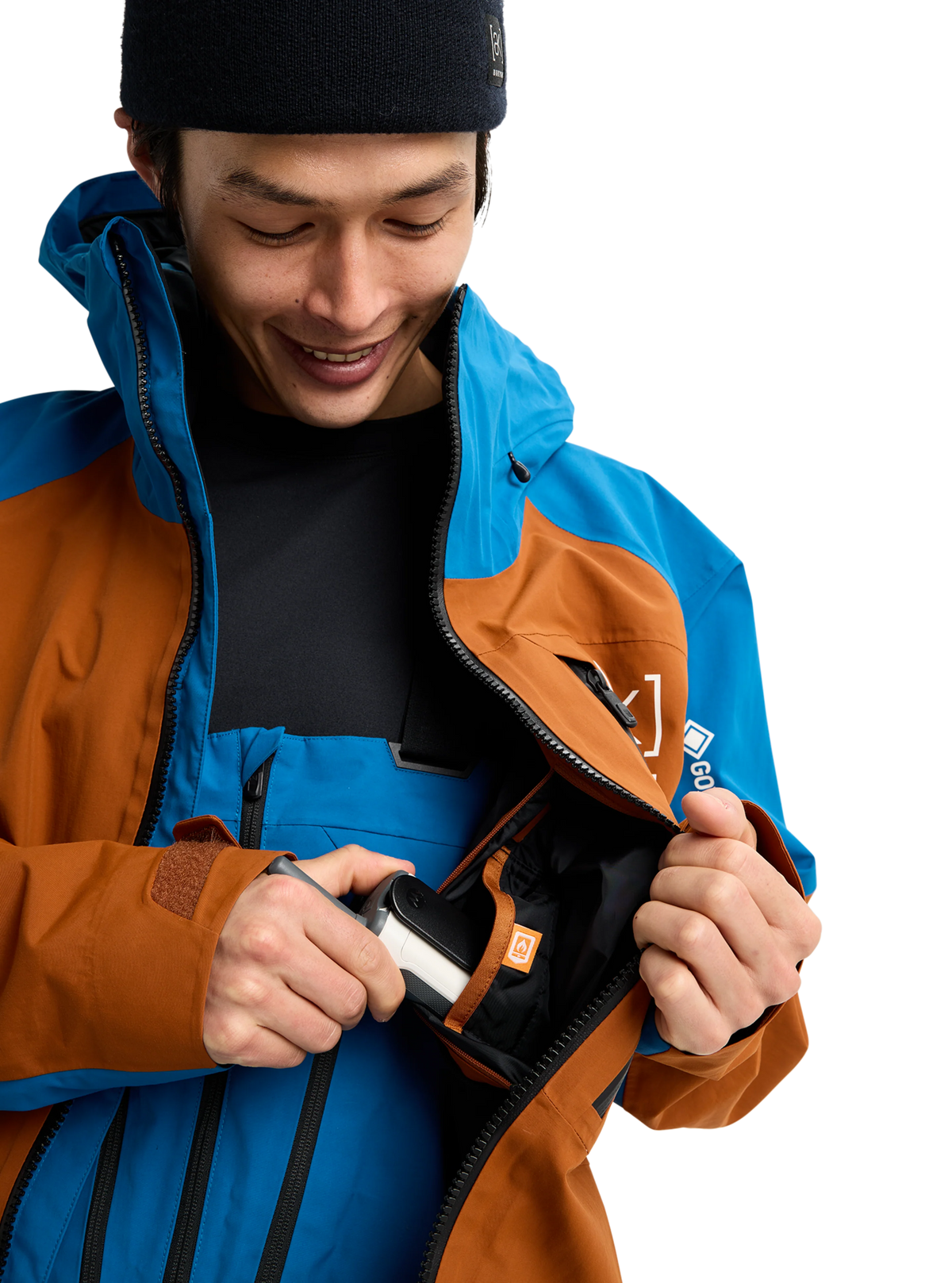BURTON [ak] CYCLIC GORE-TEX 2L Men's Jacket - Chestnut Brown / Blue Teal
