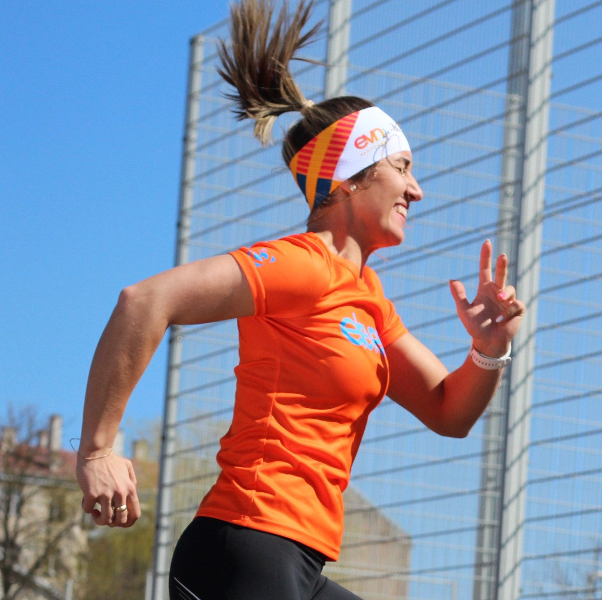 ELEVEN SPORTSWEAR Stirnband AIR BARS orange