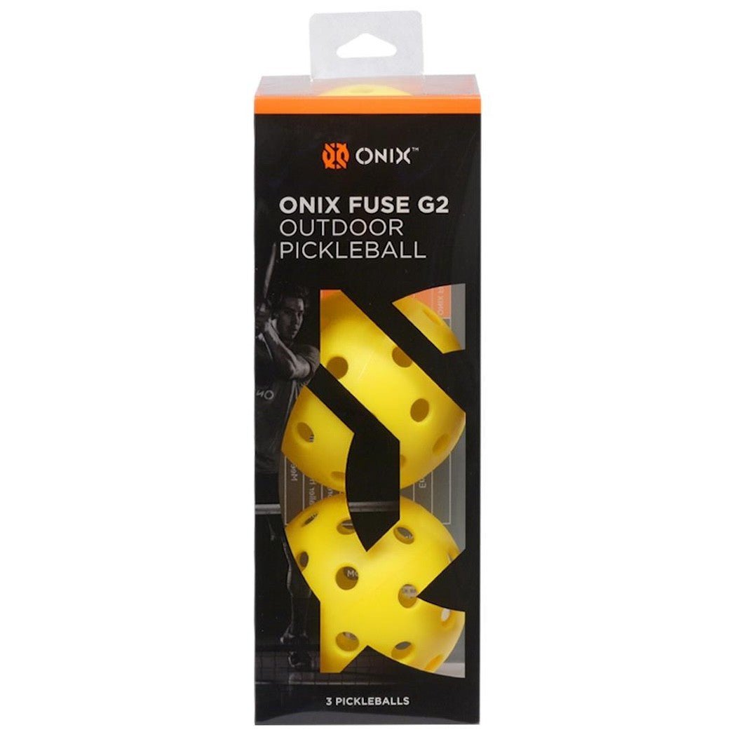ONIX FUSE G2 OUTDOOR pickleballs 3 pack - yellow - ONIX - Evelostore