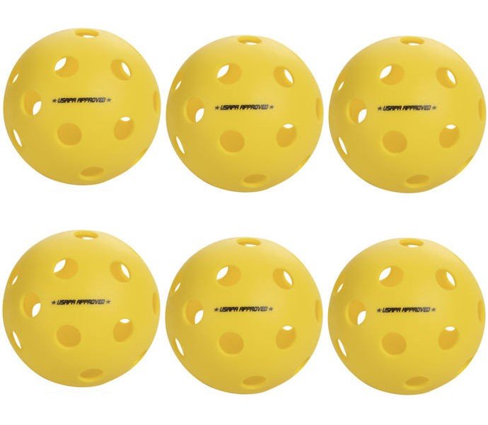 ONIX FUSE INDOOR pickleballs 6 pack - yellow - ONIX - Evelostore