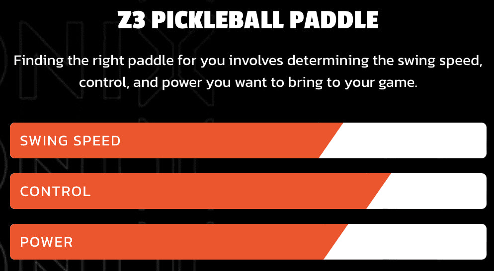 ONIX Z3 COMPOSITE PICKLEBALL paddle - black - ONIX - Evelostore