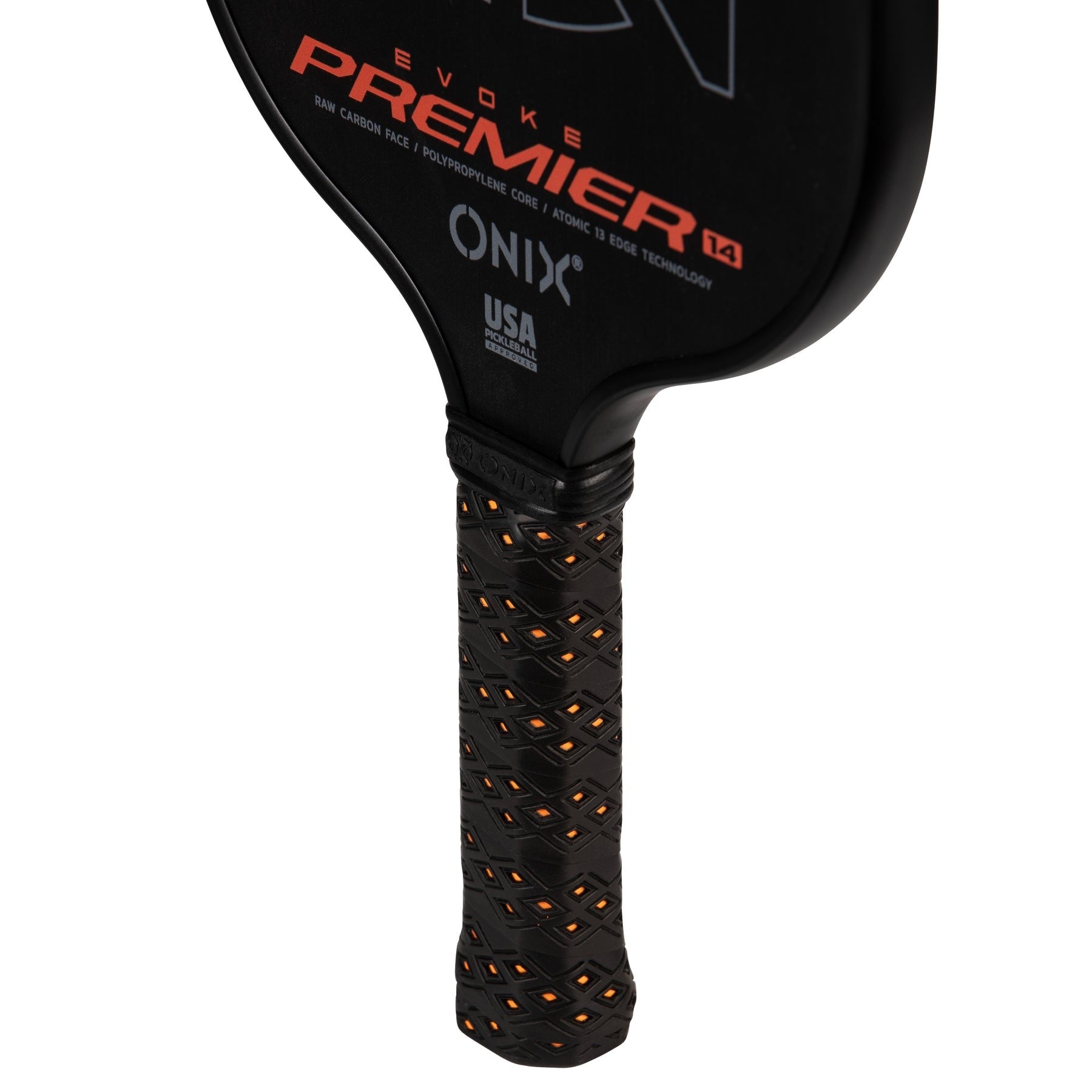 ONIX EVOKE PREMIER PRO RAW CARBON FIBER PICKLEBALL 14 paddle - black - ONIX - Evelostore