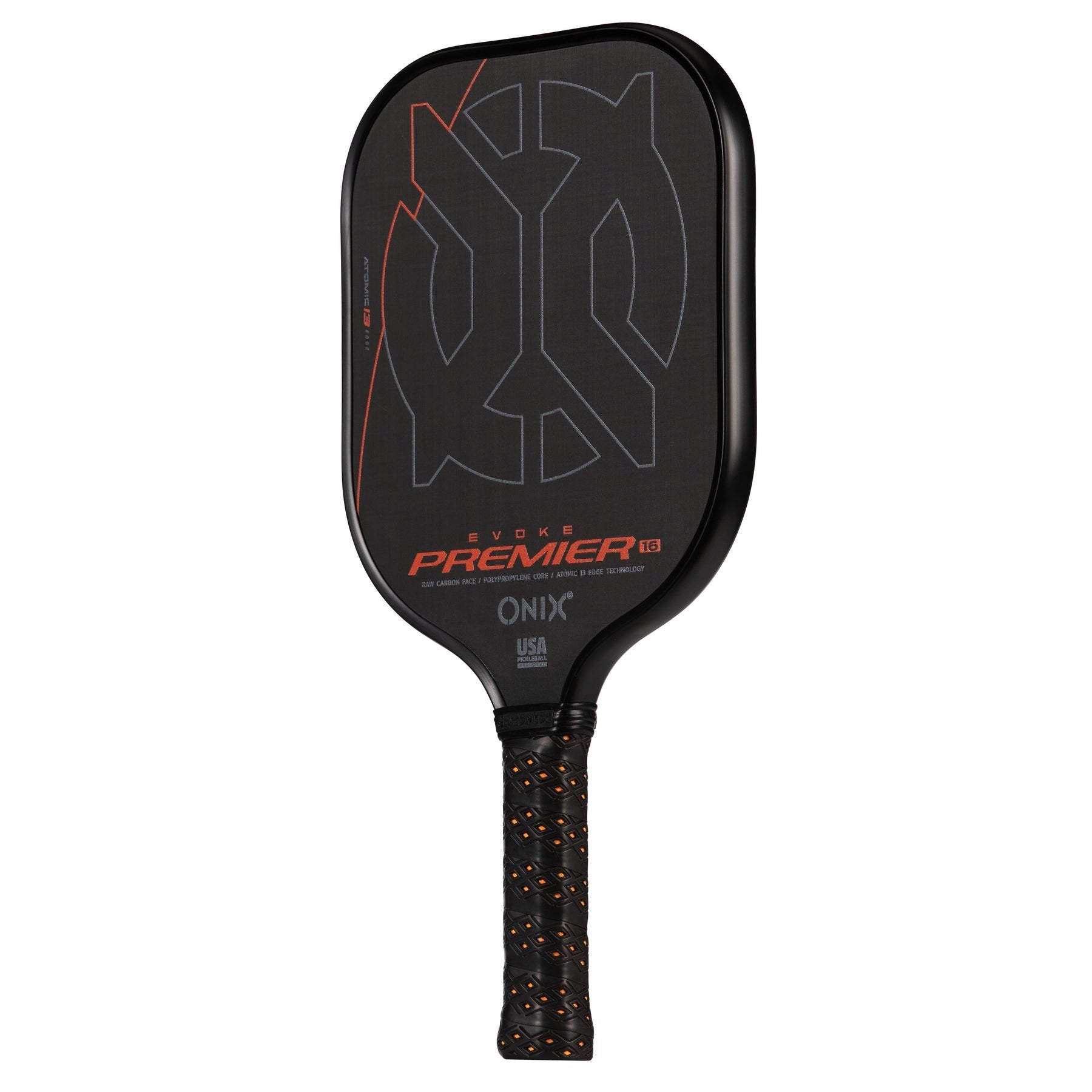 ONIX EVOKE PREMIER PRO RAW CARBON FIBER PICKLEBALL 16 paddle - black - ONIX - Evelostore