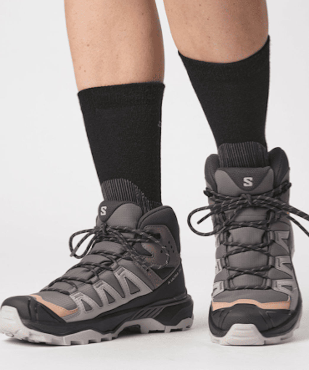 SALOMON X ULTRA 360 MID GTX W hiking boots - violet/peach/black - SALOMON - Evelostore