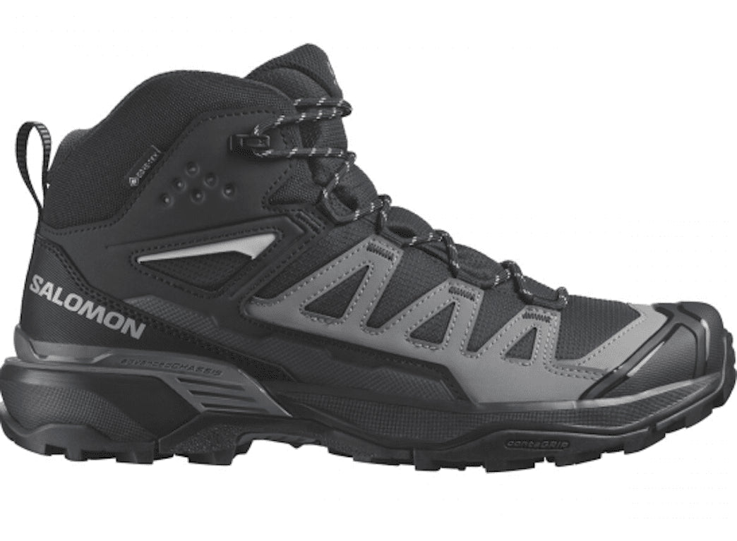 SALOMON X ULTRA 360 MID GTX hiking boots - black/grey - SALOMON - Evelostore