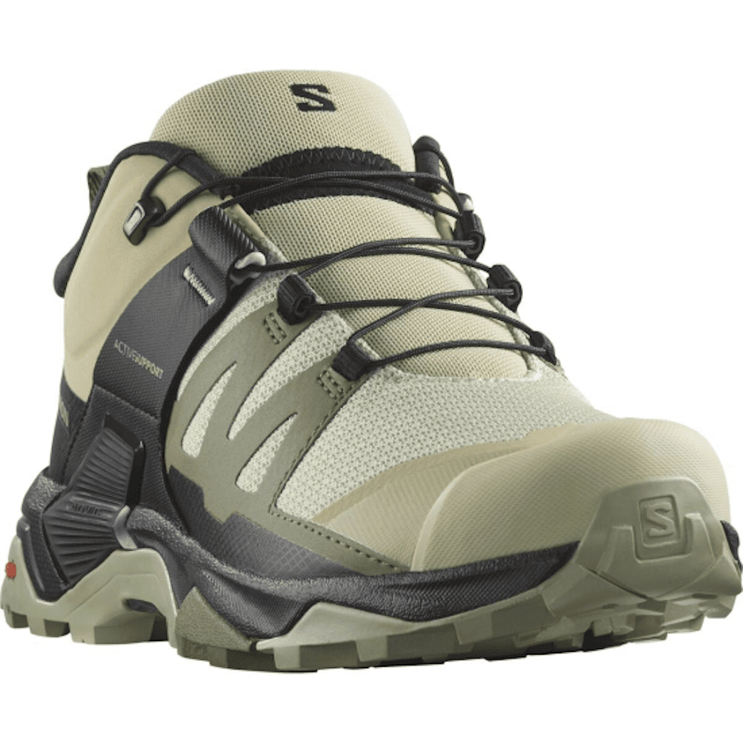 SALOMON X ULTRA 4 W hiking boots - grey/green/black - SALOMON - Evelostore