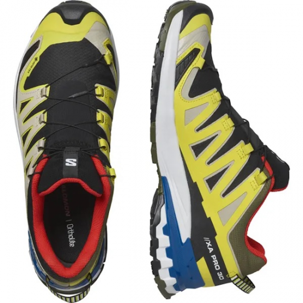 SALOMON XA PRO 3D V9 GTX skriešanas apavi - black/yellow/blue