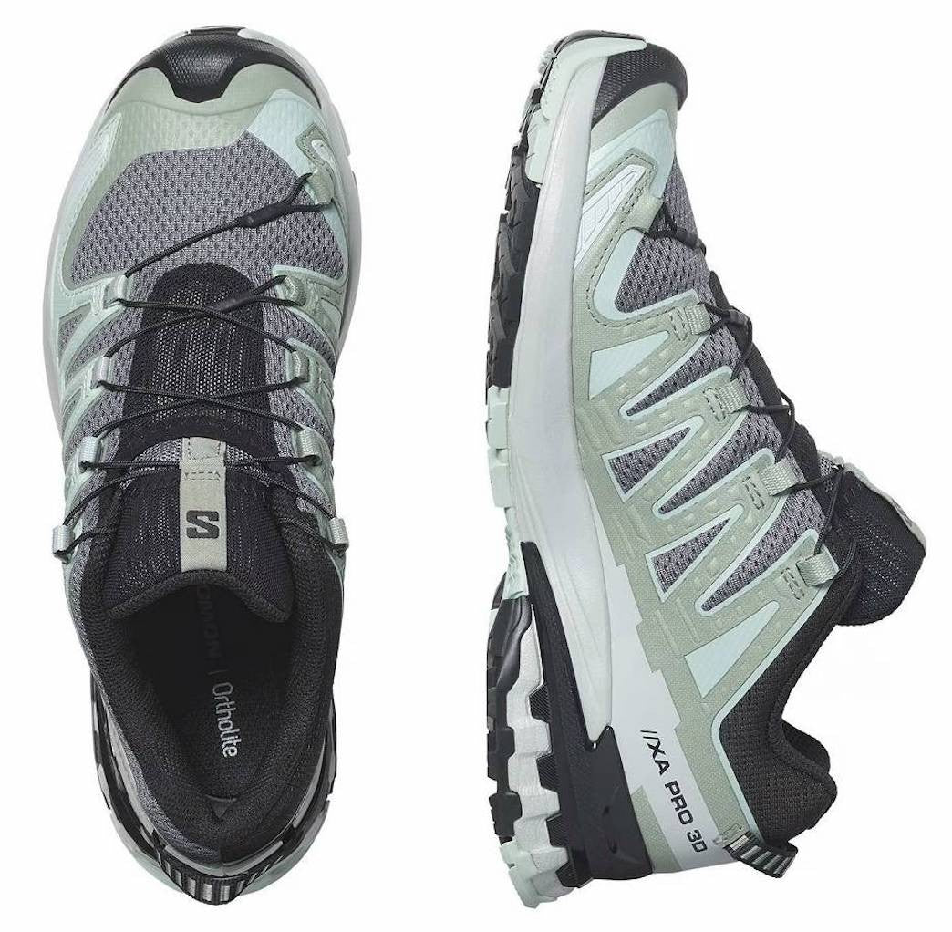 SALOMON XA PRO 3D V9 W polkujuoksukengät - vaaleansininen/vihreä/harmaa