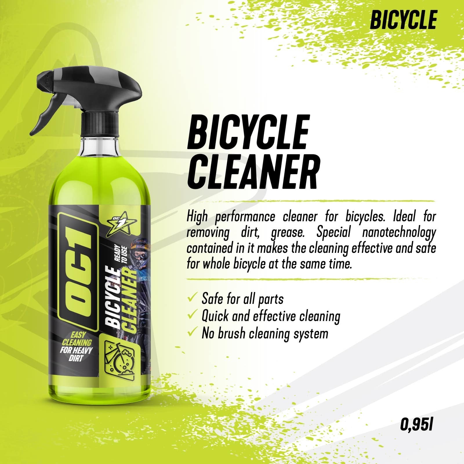 OC1 bicycle cleaner 950ml - OC1 - Evelostore