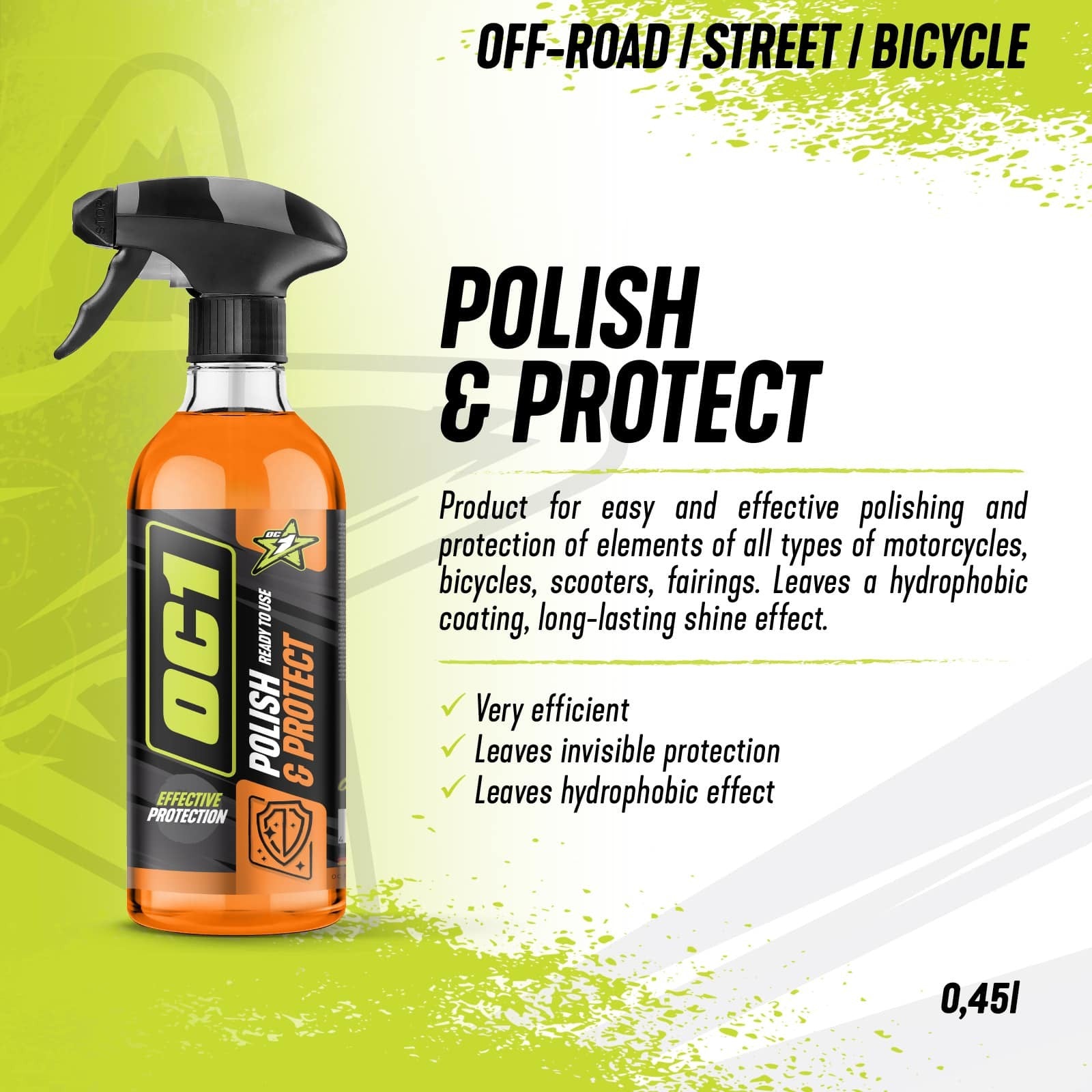 OC1 POLISH&PROTECT spray 450ml - OC1 - Evelostore