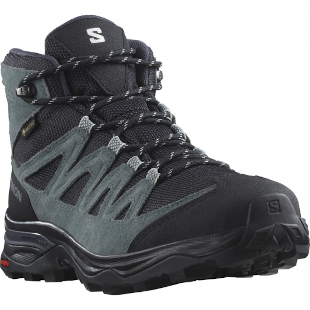 SALOMON X WARD LEATHER MID GTX W hiking footwear - black grey