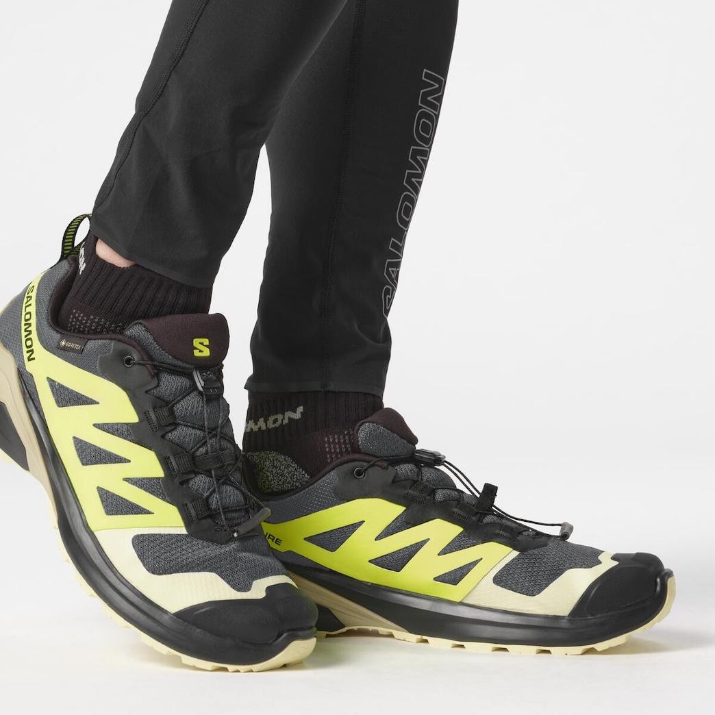 Scarpe da trail running SALOMON X ADVENTURE GTX - grigio/giallo/nero