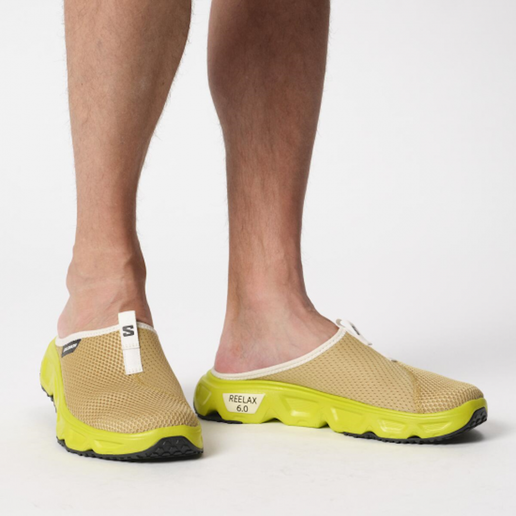 SALOMON REELAX SLIDE 6.0 hiking sandals - light brown/yellow