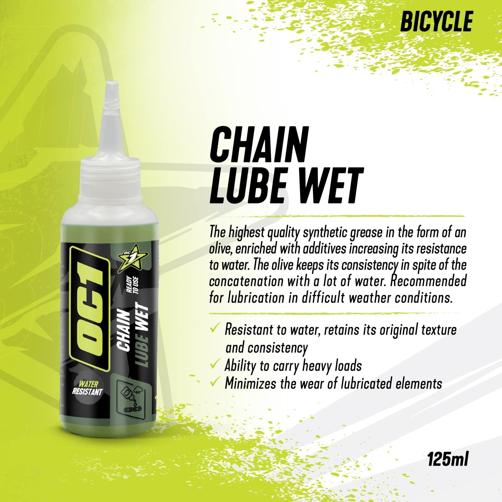 OC1 chain lube wet 125ml - OC1 - Evelostore