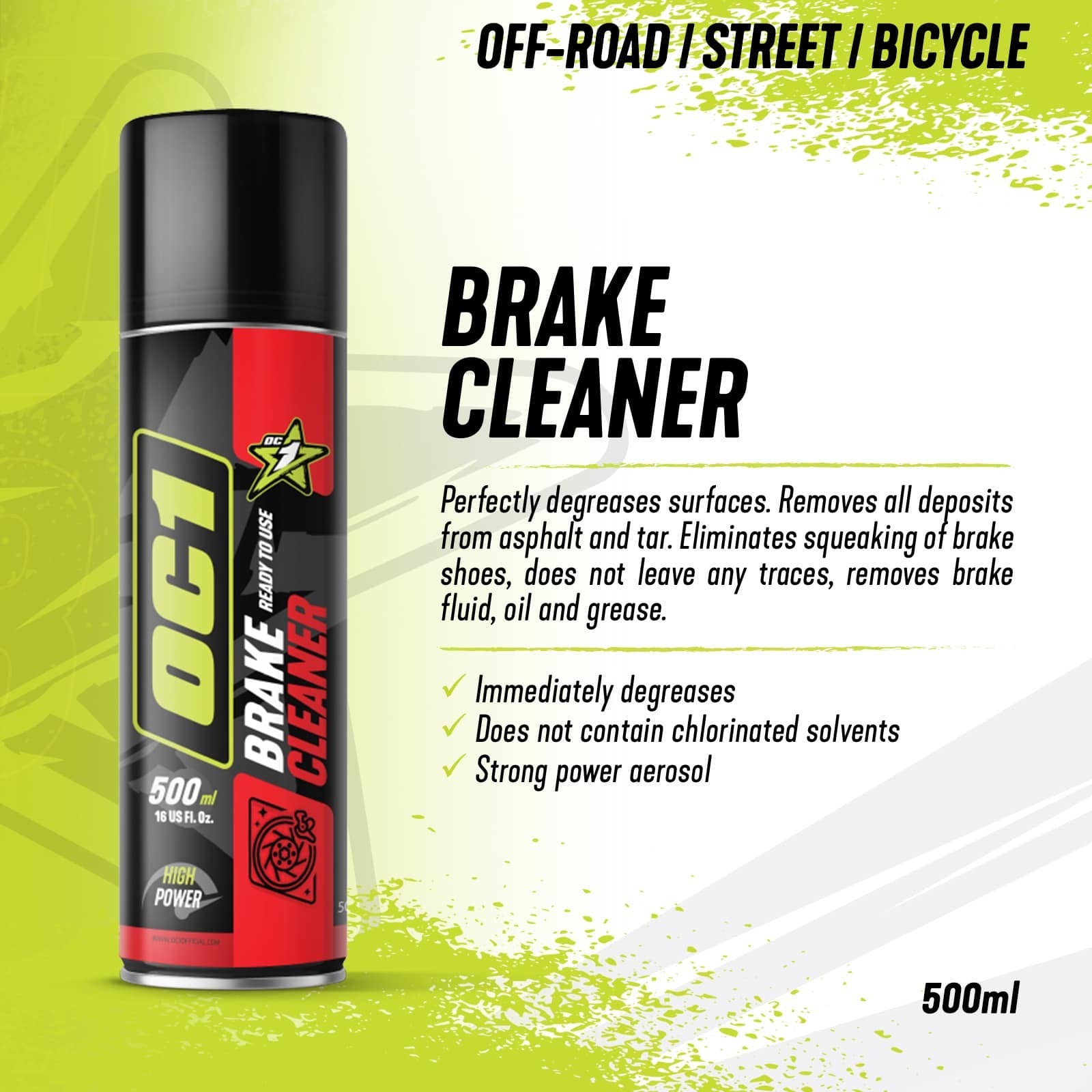 OC1 brake cleaner 500ml - OC1 - Evelostore